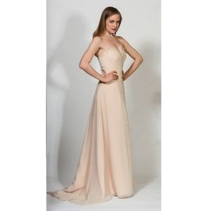 SOLD Cream Silk Crystal Bead Wedding Destination Bridal